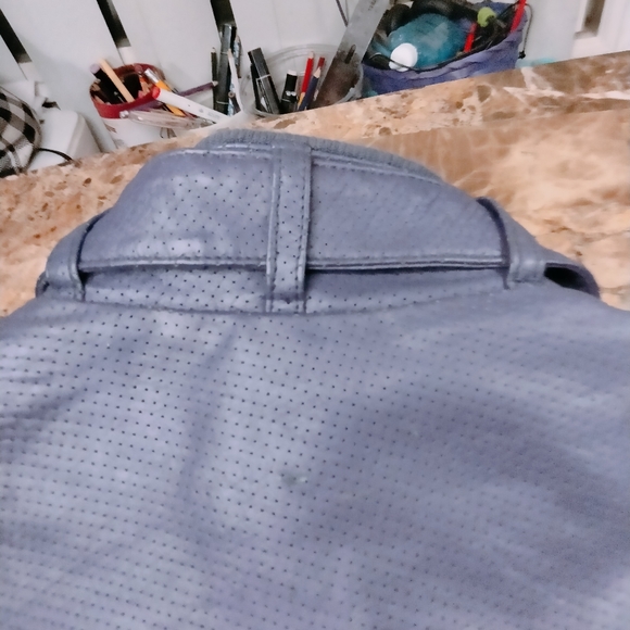 Live Mechanics Leather Bomber Jacket 3X Purple New With Tags!!!! - Picture 6 of 8